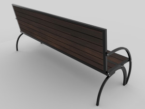 convertible bench and table with rigging and animation 3D Модель