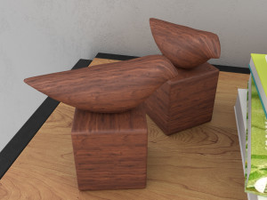 wall mounted convertible shelf and table rigging and animation 3D Model