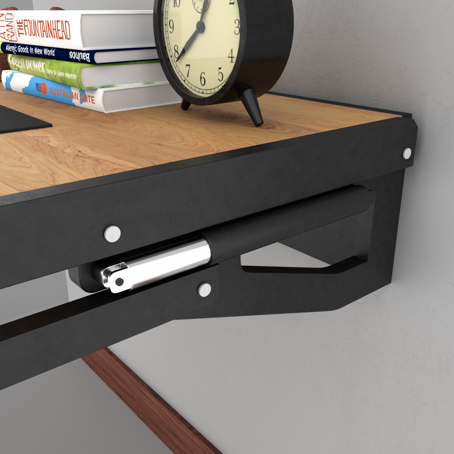 Wall mounted discount convertible shelf table