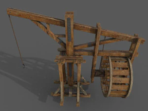 medieval crane 3D Model