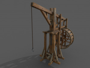 medieval crane 3D मॉडल