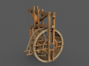 medieval crane 3D मॉडल