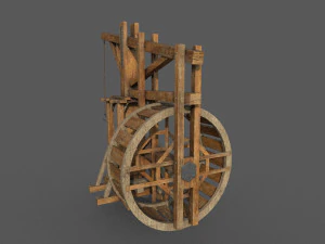 medieval crane 3D Model