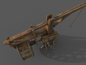 medieval crane 3D मॉडल