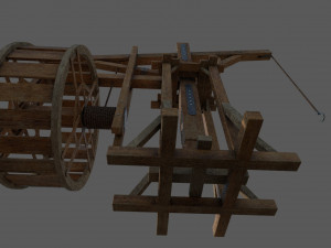 medieval crane 3D मॉडल