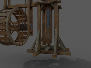 medieval crane 3D मॉडल