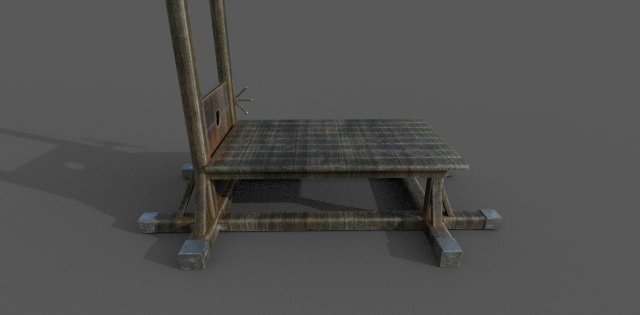 guillotine 3D Model in Fantasy 3DExport