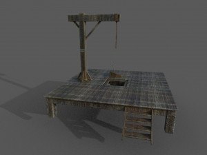 gallows low-poly 3D Model