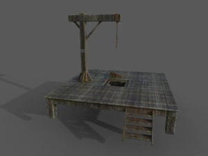 шибениця low-poly 3D Модель