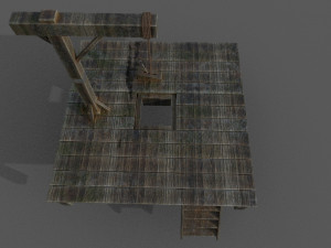 gallows low-poly Model 3D