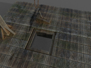 gallows low-poly Model 3D