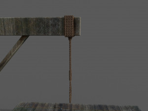 gallows low-poly Model 3D