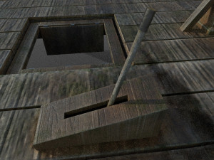gallows low-poly Model 3D