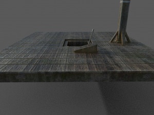 gallows low-poly Model 3D