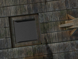 gallows low-poly Model 3D