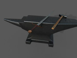 orta&ccedil;ağ zanaatkar ara&ccedil;ları d&uuml;ş&uuml;k poli 3D Model