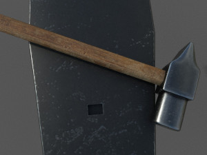 medieval craftsman tools low-poly 3D Модель