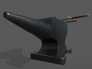 medieval craftsman tools low-poly 3D Модель