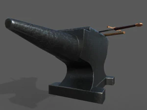 medieval craftsman tools low-poly 3D Model