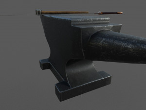 medieval craftsman tools low-poly 3D Модель