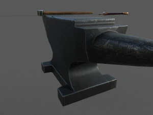 medieval craftsman tools low-poly 3D Model