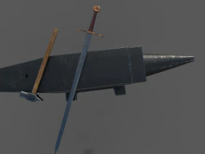 medieval craftsman tools low-poly 3D Model
