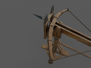 ballista low-poly Model 3D