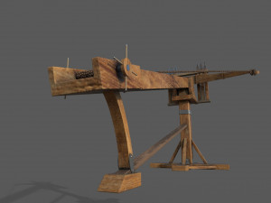 ballista low-poly Model 3D