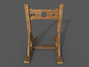 pillory low-poly 3Dモデル