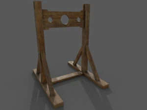 pillory low-poly 3D Model