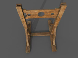pillory low-poly 3D Model