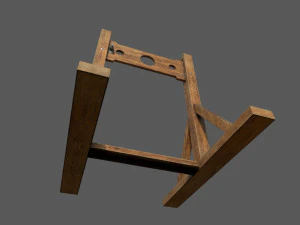 pillory low-poly 3D Model