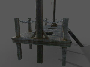 Galgen Low-Poly 3D Modell