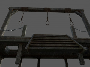 gallows low-poly 3D Model