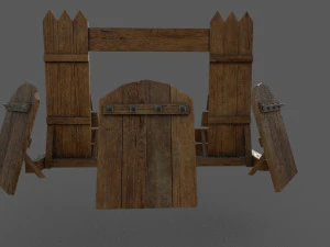 barricade low-poly 3D Model