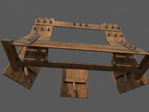 barricade low-poly 3D 모델