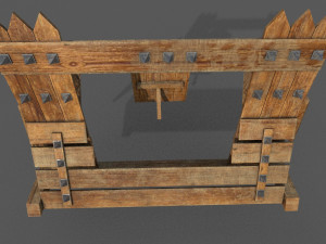 barricade low-poly 3D 모델