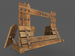 barricade low-poly 3D 모델