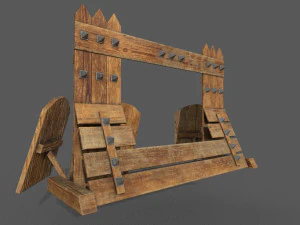 barricade low-poly 3D Model