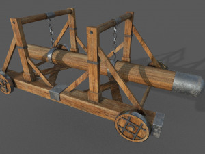 battering ram low-poly 3D Model