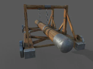 battering ram low-poly 3D Model