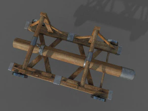 battering ram low-poly 3D Model