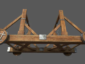 battering ram low-poly 3D Model