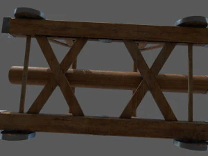 battering ram low-poly 3D Model