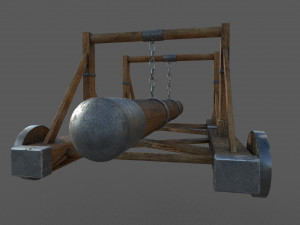 battering ram low-poly 3D 模型