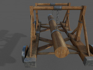 battering ram low-poly 3D 模型