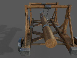 battering ram low-poly 3D Model