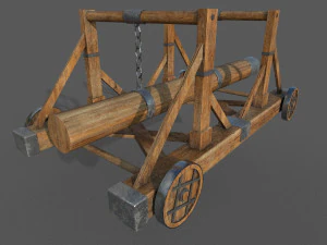 battering ram low-poly 3D Model