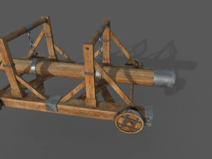 battering ram low-poly 3D Model