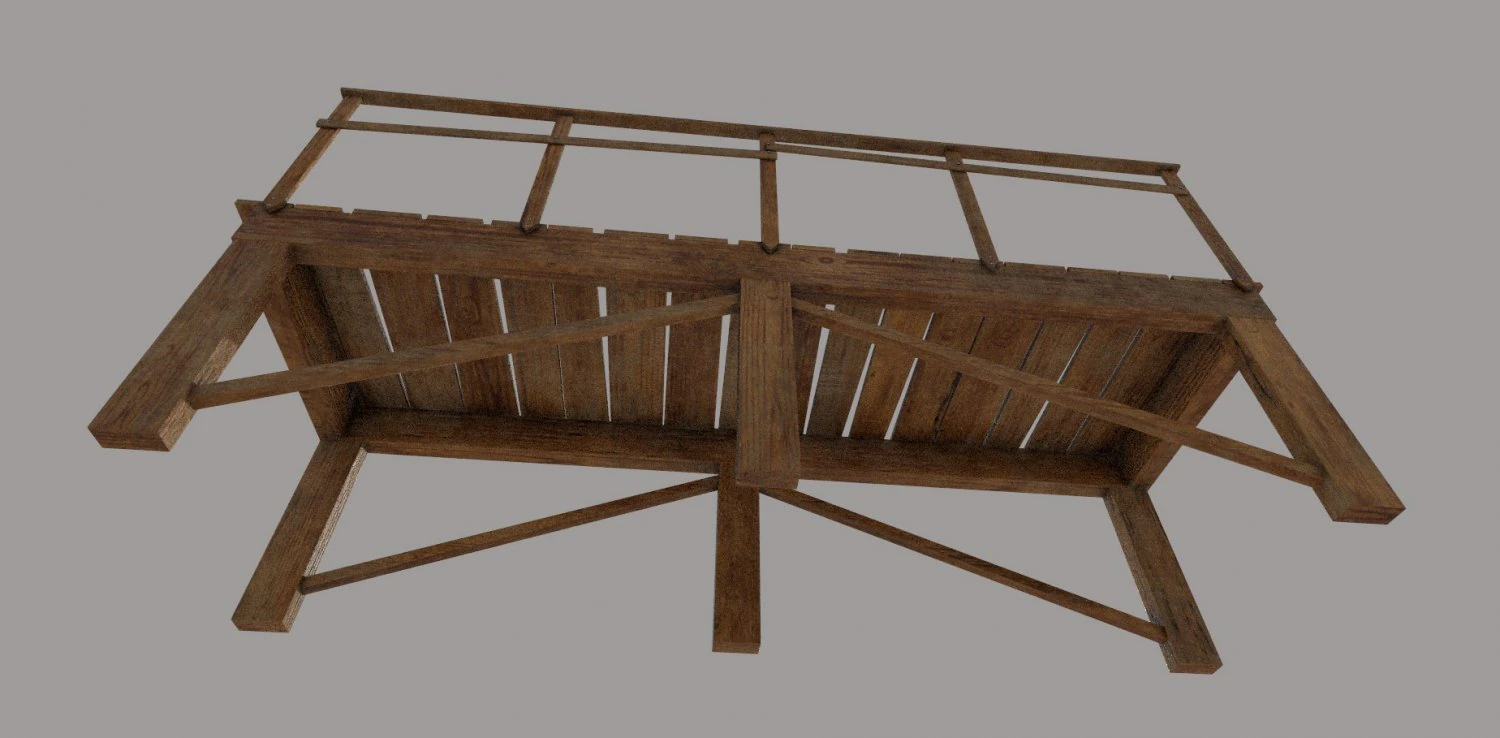 bridge low-poly 3D Model .c4d .max .obj .3ds .fbx .stl .blend 